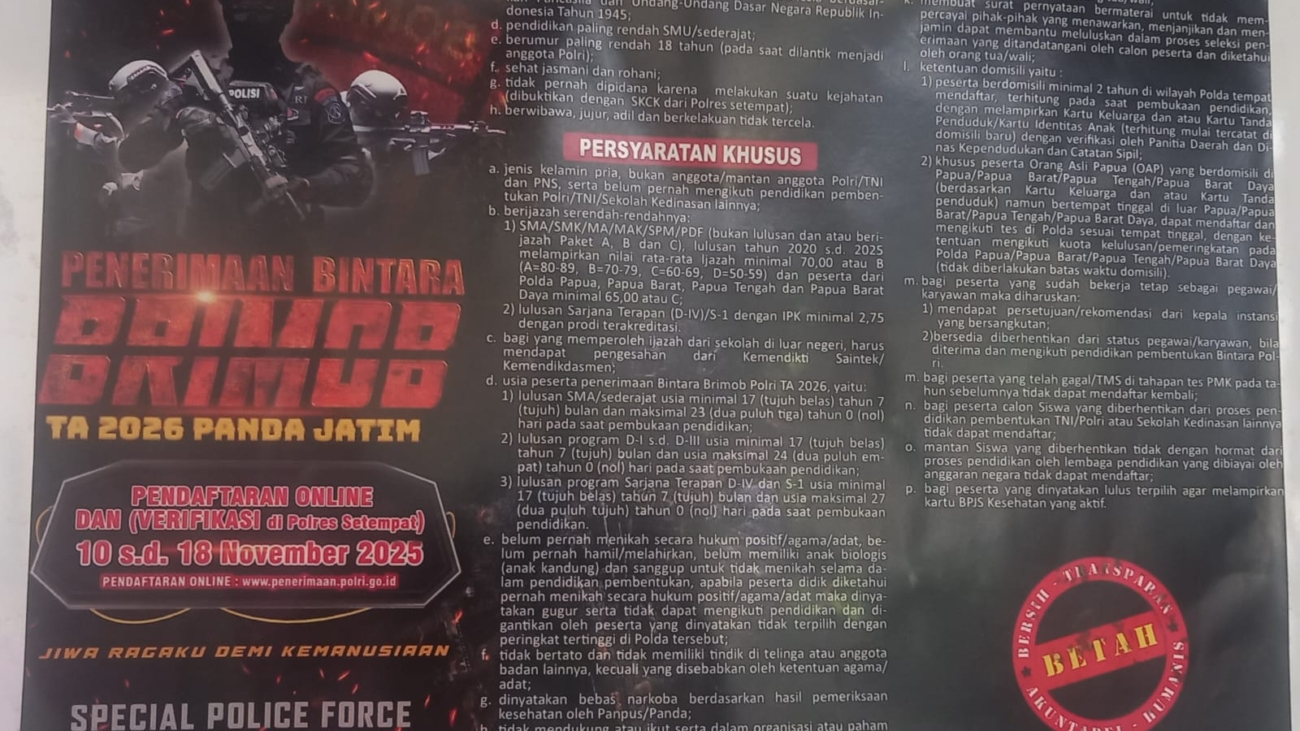Sosialisasikan Penerimaan Bintara Brimob TA 2026 (2)