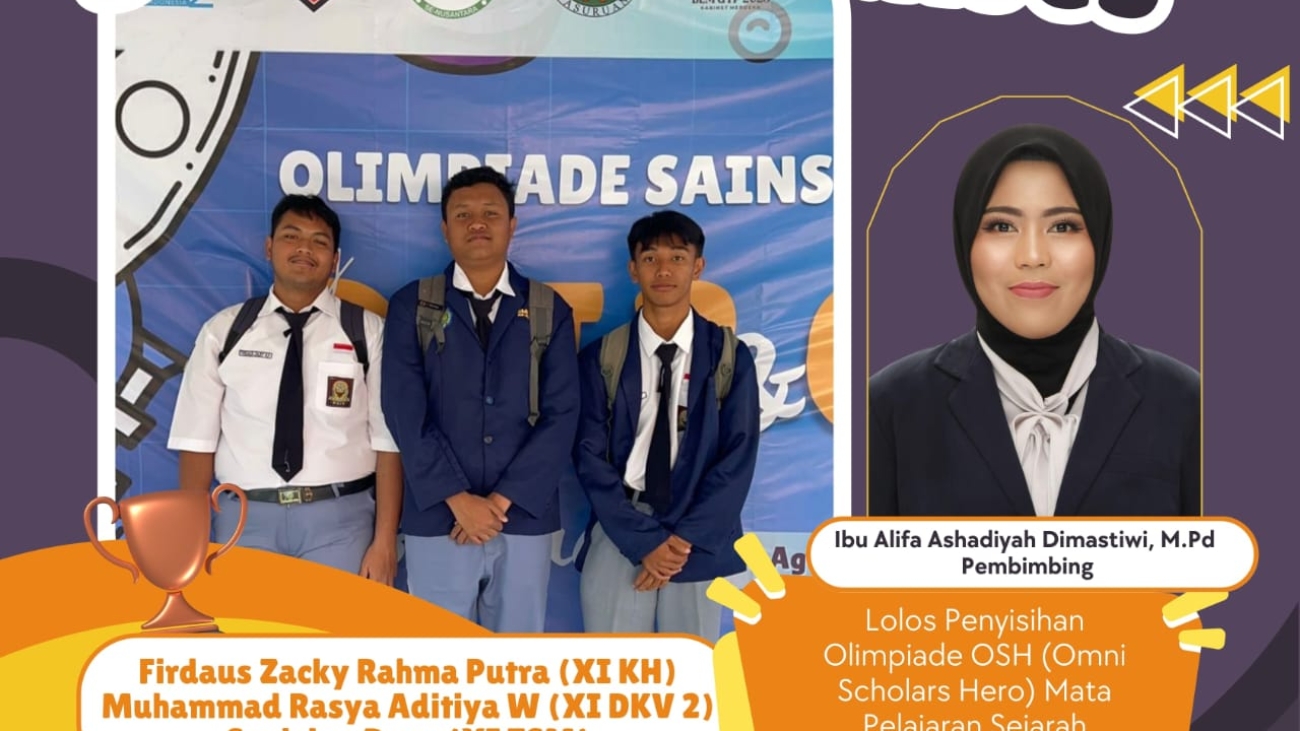 Tiga Siswa SMKN Tutur Lolos Penyisihan Olimpiade OSH Sejarah 2025